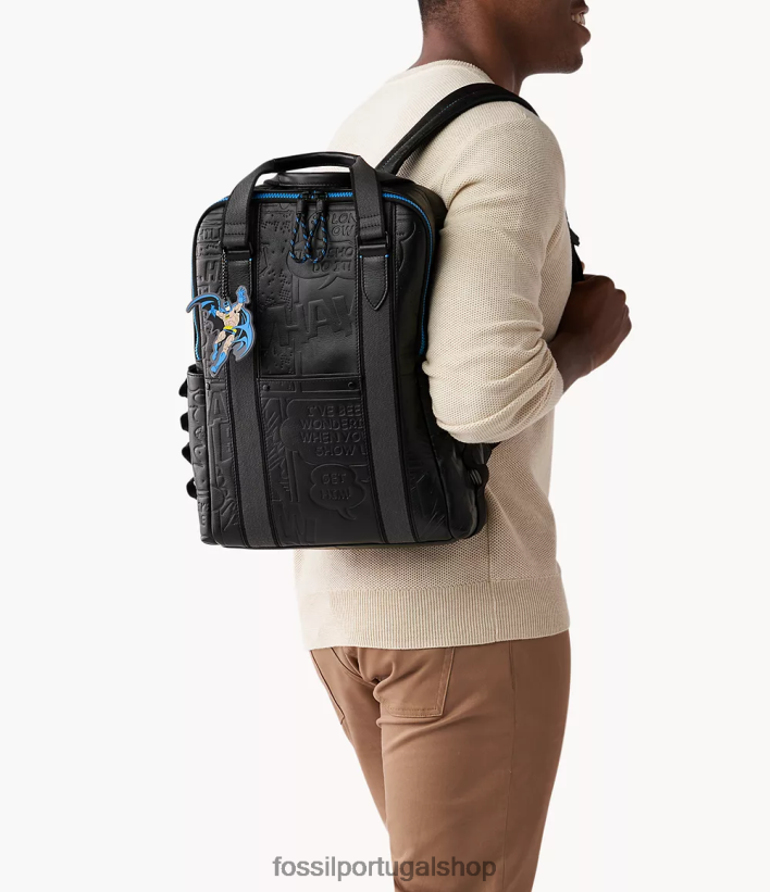 Fossil mulheres mochila legado do batman edição limitada preto bolsa 40NJ6Z1647