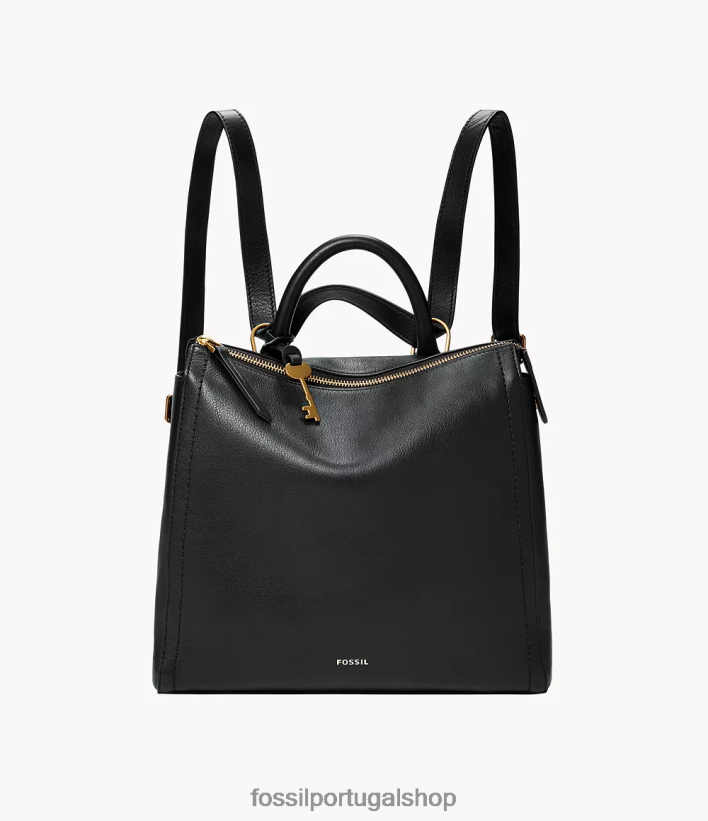 Fossil mulheres mochila parker conversível pequena preto bolsa 40NJ6Z728