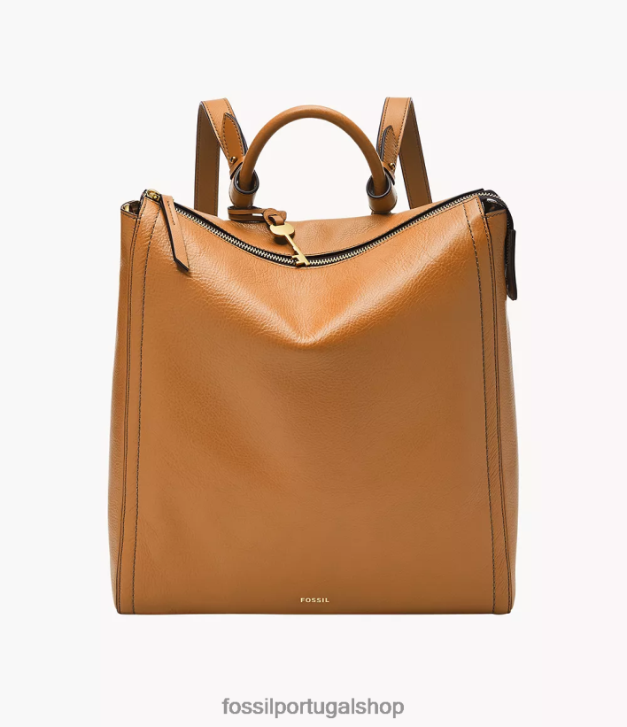 Fossil mulheres mochila parker grande camelo bolsa 40NJ6Z411