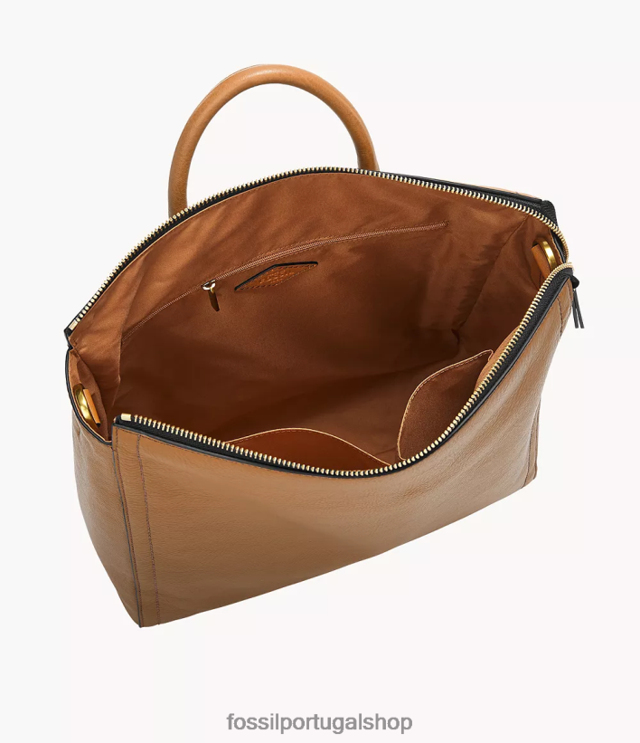 Fossil mulheres mochila parker grande camelo bolsa 40NJ6Z411