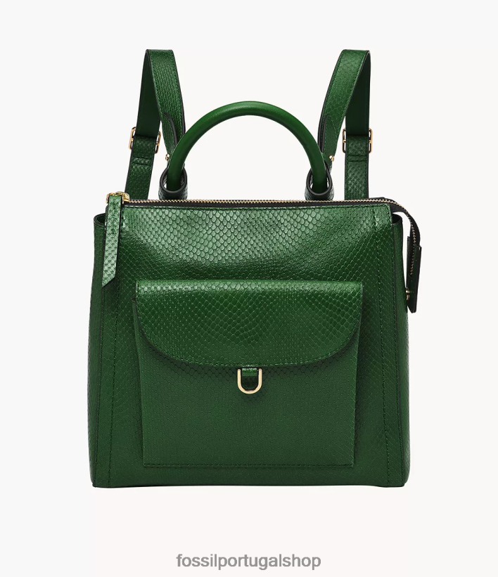 Fossil mulheres mochila parker pequena verde bolsa 40NJ6Z391