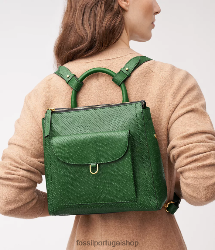 Fossil mulheres mochila parker pequena verde bolsa 40NJ6Z391