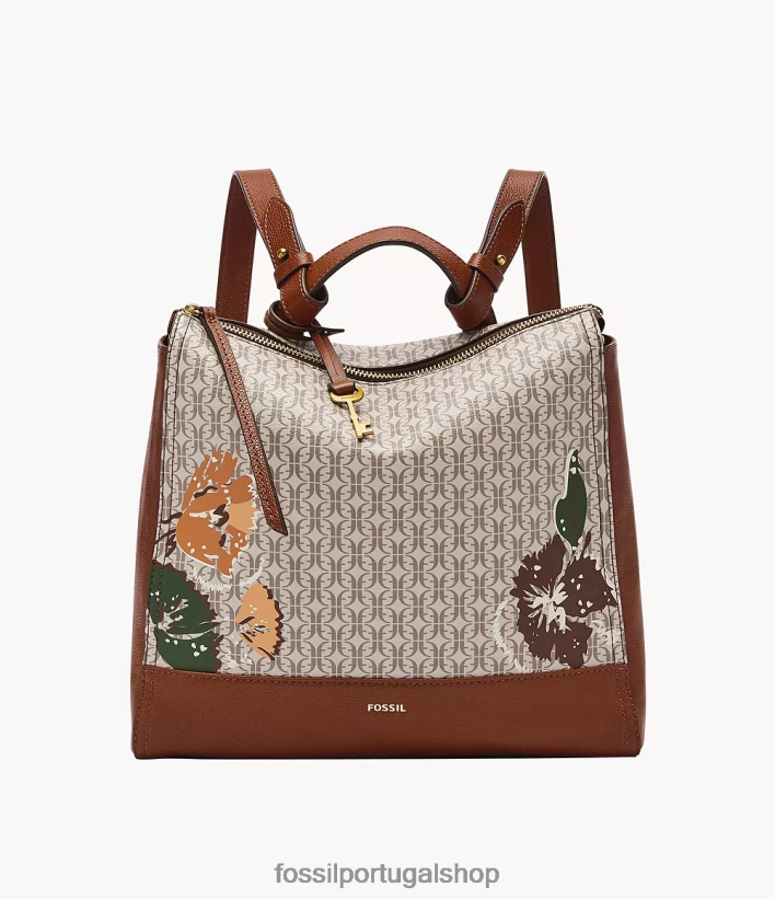 Fossil mulheres mochila pequena conversível elina bronzeado bolsa 40NJ6Z405