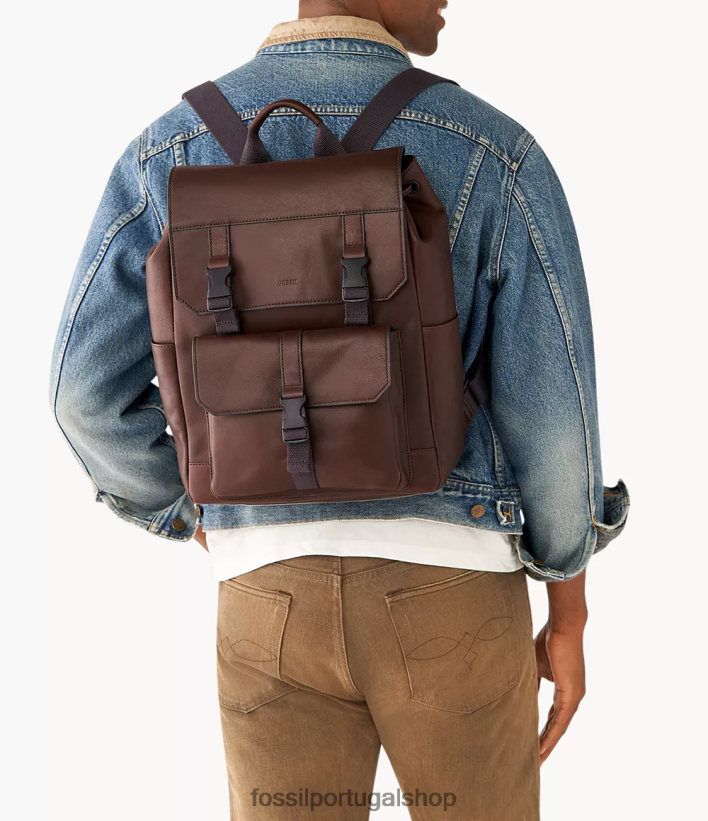 Fossil mulheres mochila weston marrom escuro bolsa 40NJ6Z1644