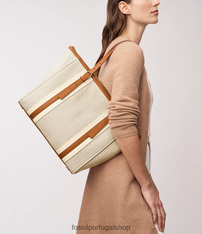 Fossil mulheres bolsa carlie marrom claro bolsa 40NJ6Z364