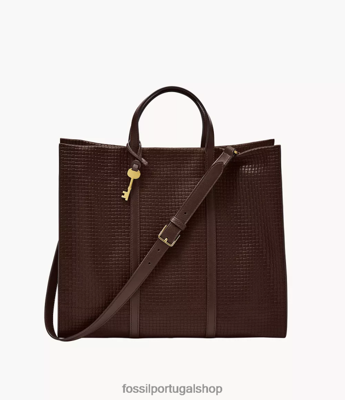 Fossil mulheres bolsa carmem marrom escuro bolsa 40NJ6Z448