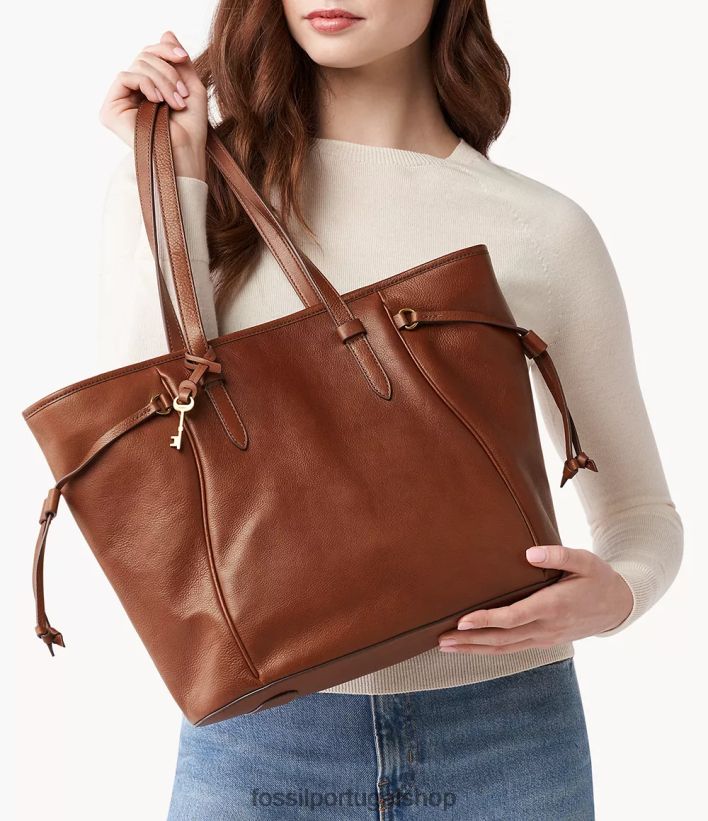 Fossil mulheres bolsa charli marrom bolsa 40NJ6Z505