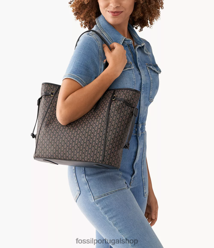 Fossil mulheres bolsa charli preto bolsa 40NJ6Z548