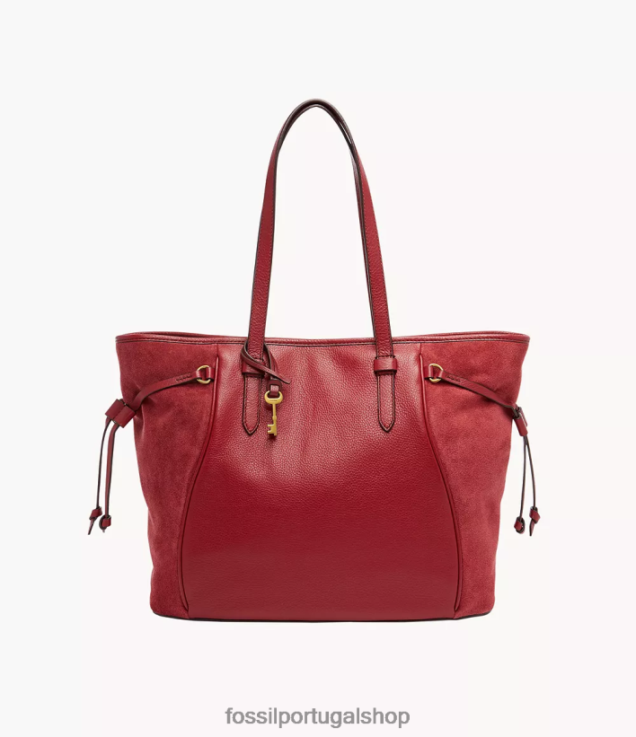 Fossil mulheres bolsa charli vermelho bolsa 40NJ6Z701