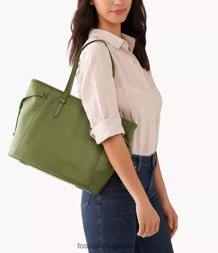 Fossil mulheres bolsa charlie Oliva bolsa 40NJ6Z570