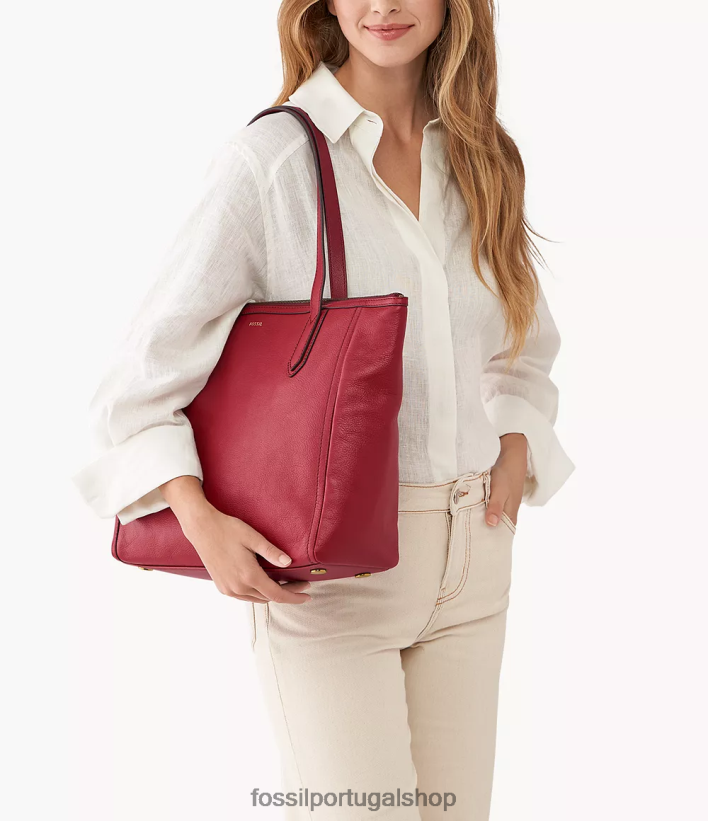 Fossil mulheres bolsa de Sydney vermelho bolsa 40NJ6Z450