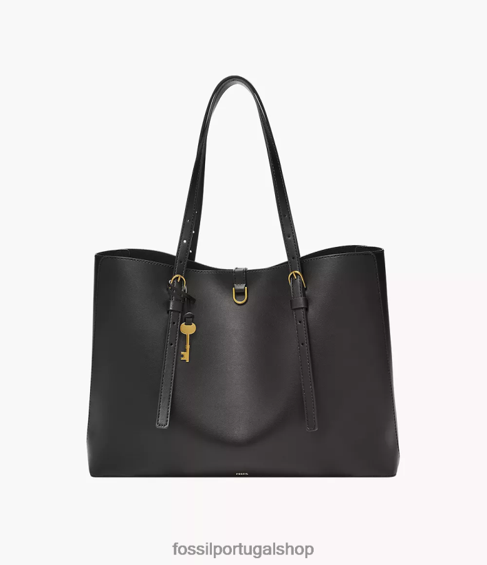 Fossil mulheres bolsa de couro de cacto kier preto bolsa 40NJ6Z371