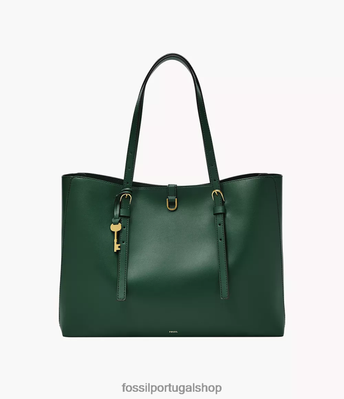 Fossil mulheres bolsa de couro de cacto kier verde pinho bolsa 40NJ6Z545