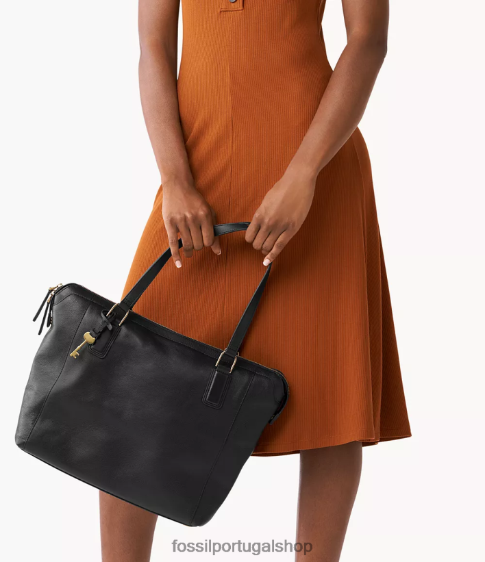 Fossil mulheres bolsa jaqueline preto bolsa 40NJ6Z487