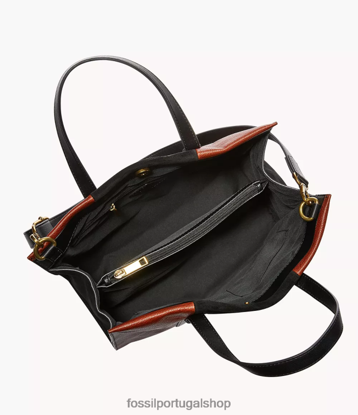 Fossil mulheres bolsa kingston marrom bolsa 40NJ6Z445