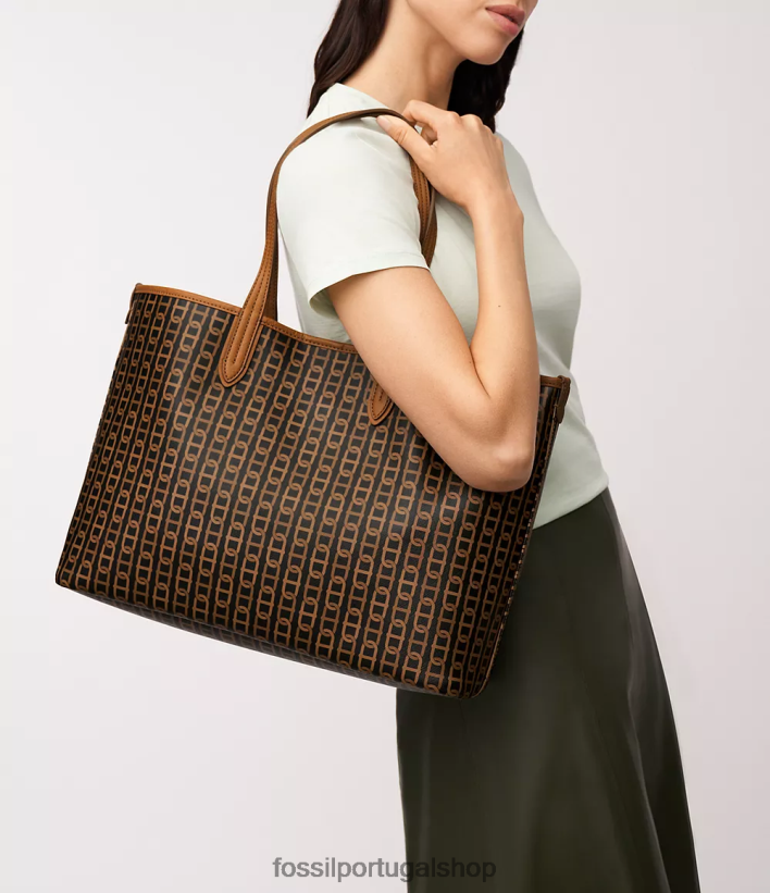Fossil mulheres bolsa williamson marrom escuro bolsa 40NJ6Z366