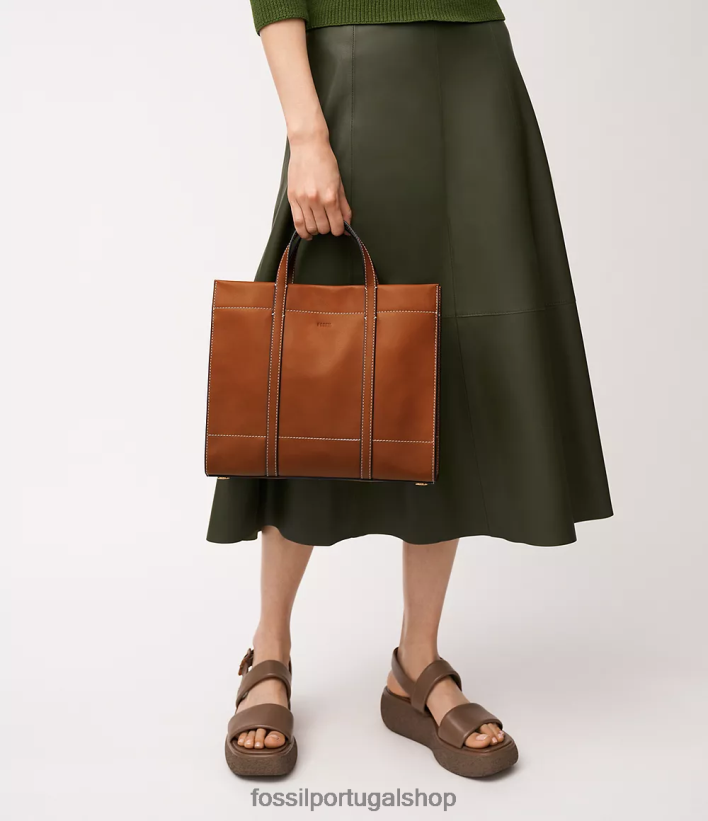 Fossil mulheres carmem compradora marrom bolsa 40NJ6Z361