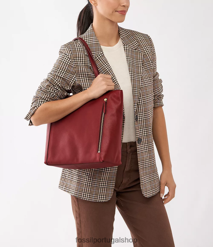 Fossil mulheres compradora tara vermelho bolsa 40NJ6Z427