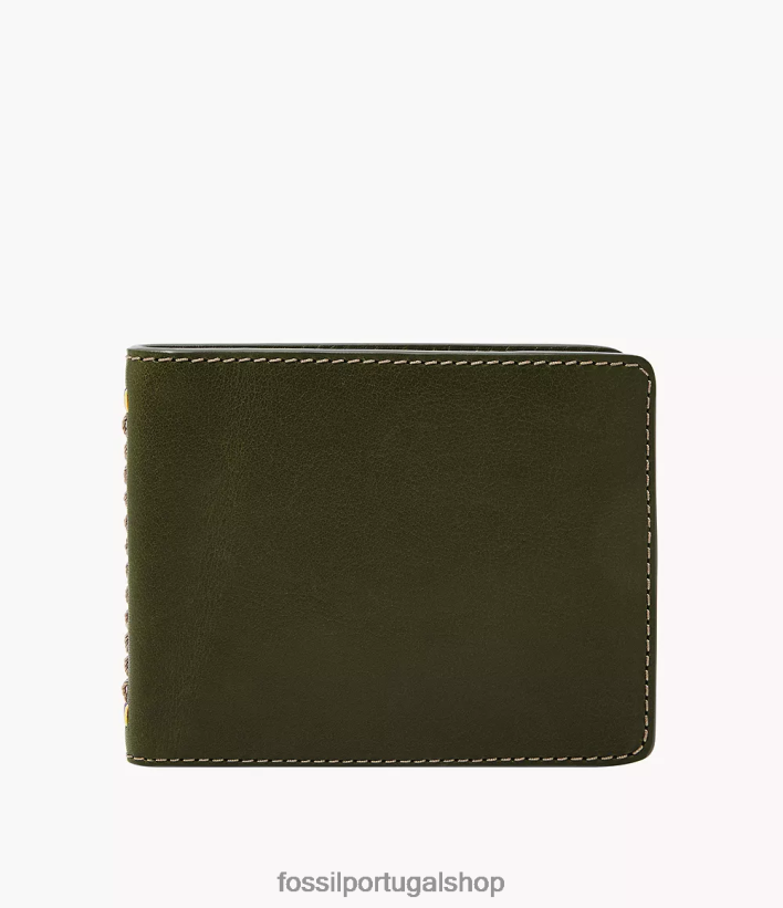 Fossil homens tremont duplo Oliva carteira 40NJ6Z1691