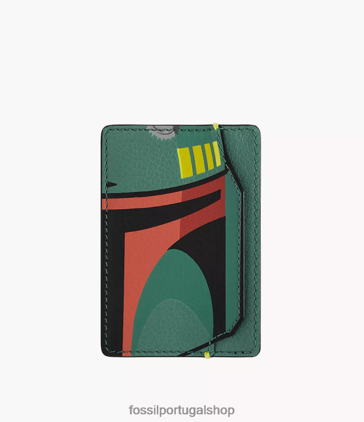 Fossil homens estojo de cartão star wars boba fett verde carteira 40NJ6Z1712