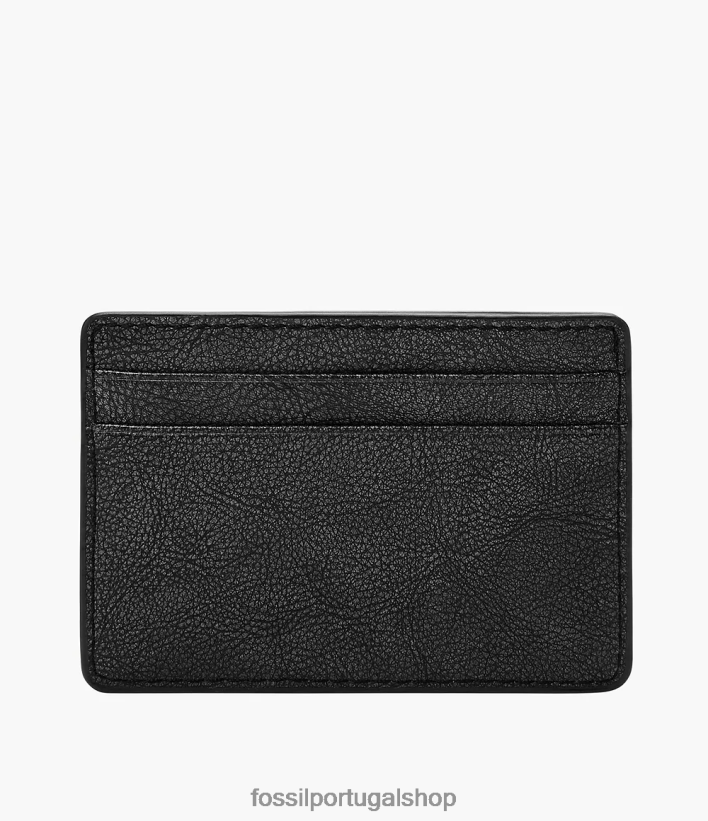Fossil homens estojo de cartão steven preto carteira 40NJ6Z1722