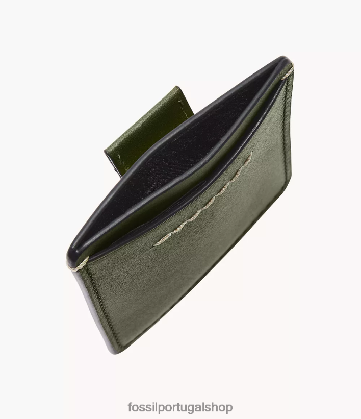 Fossil homens porta cartão Westover Oliva carteira 40NJ6Z1742