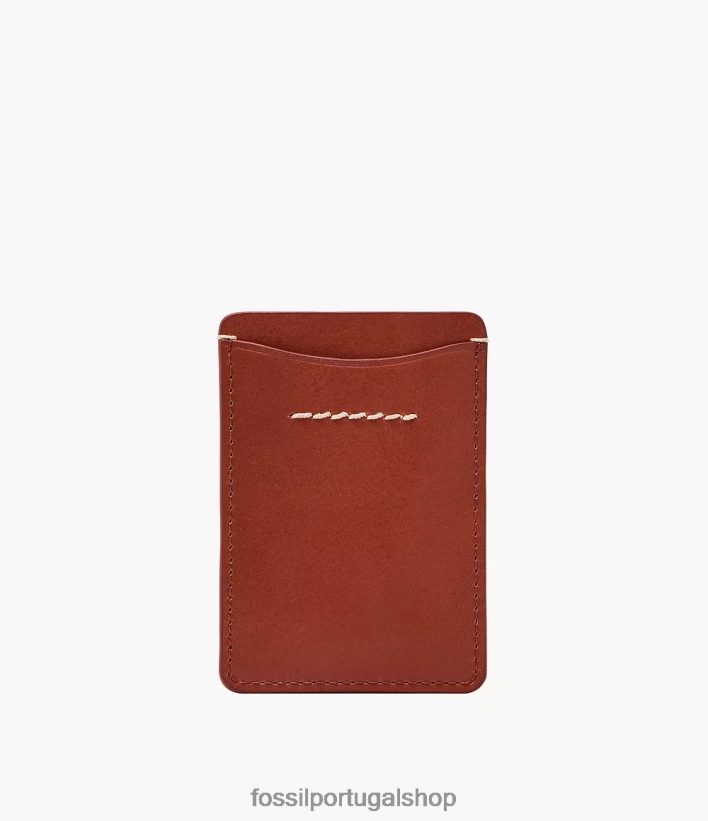 Fossil homens porta cartão Westover canela carteira 40NJ6Z1752