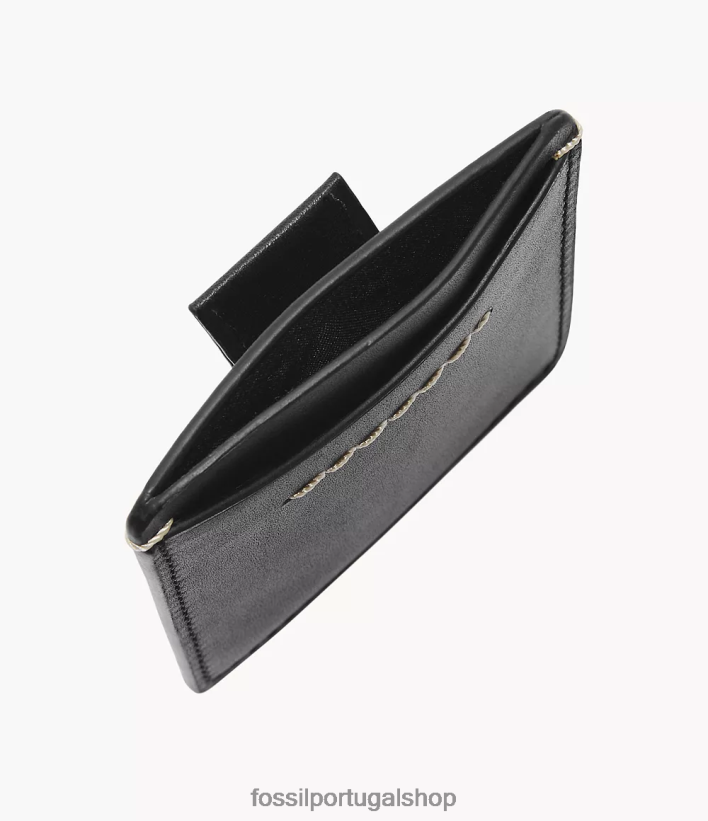 Fossil homens porta cartão Westover preto carteira 40NJ6Z1741