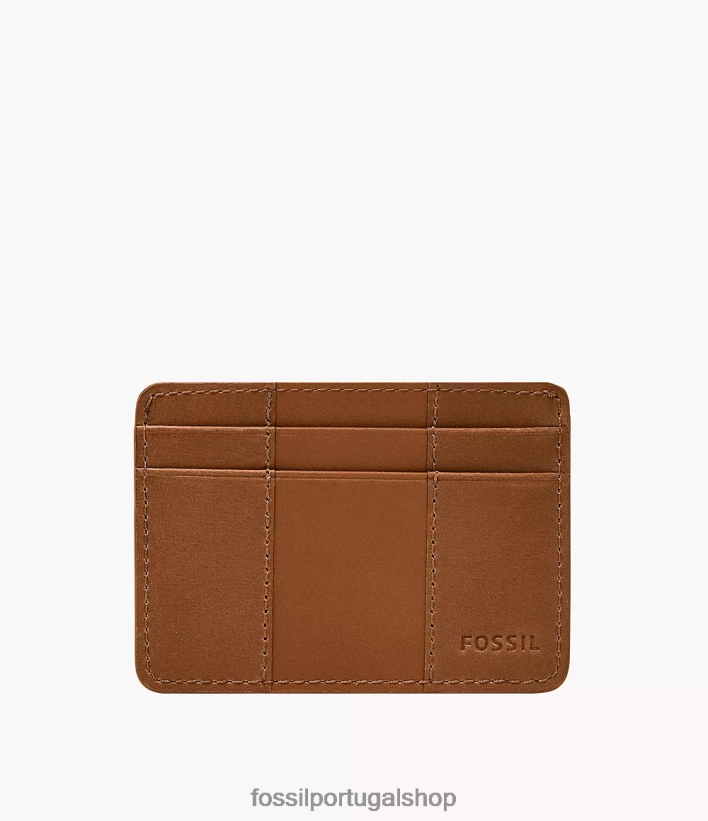 Fossil homens porta cartão everett selim carteira 40NJ6Z1715
