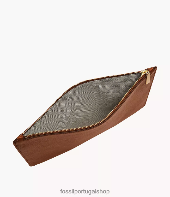 Fossil mulheres bolsa marrom carteira 40NJ6Z1993