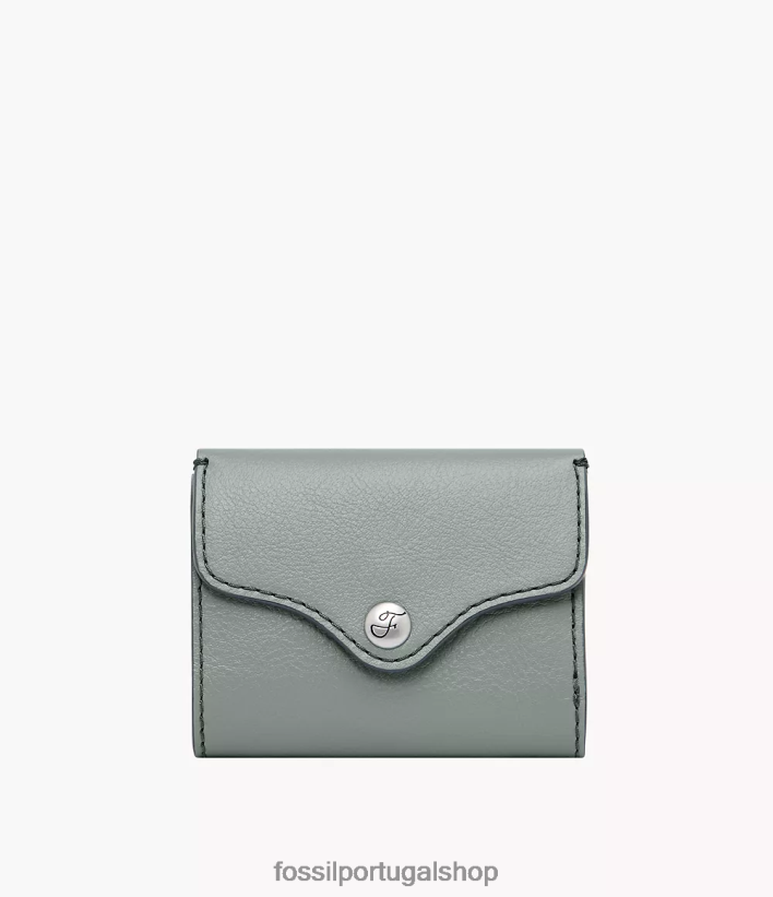 Fossil mulheres herança com três dobras azul carteira 40NJ6Z872