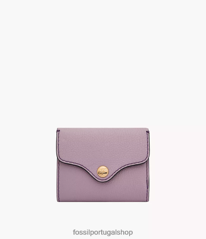 Fossil mulheres herança com três dobras roxo carteira 40NJ6Z775