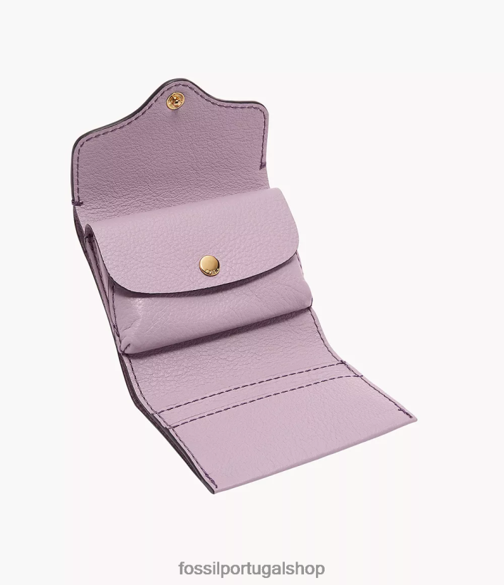 Fossil mulheres herança com três dobras roxo carteira 40NJ6Z775