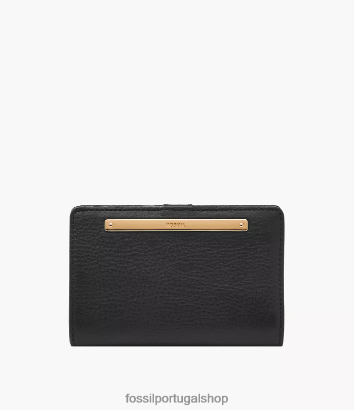 Fossil mulheres liza multifuncional preto carteira 40NJ6Z754