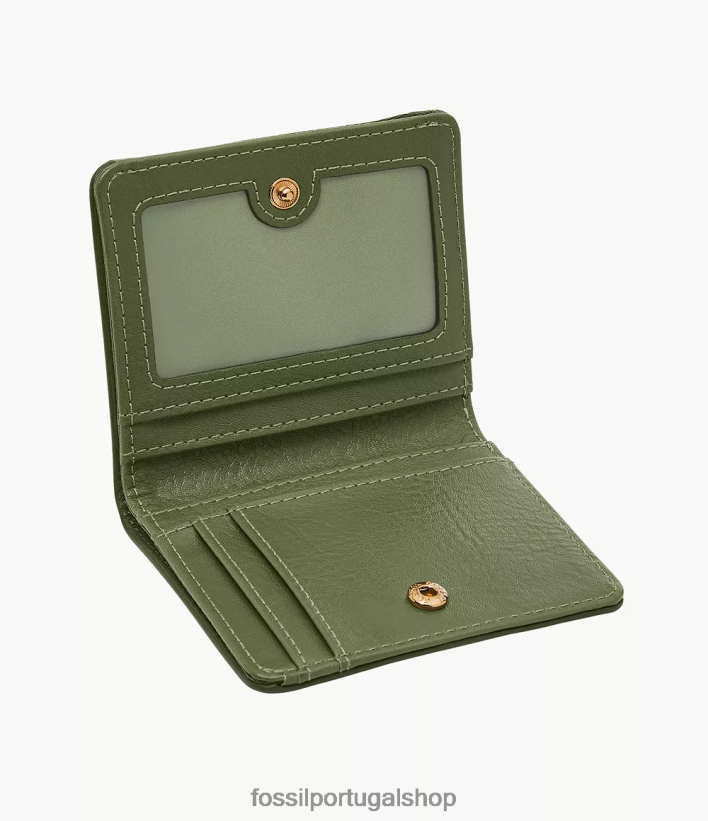 Fossil mulheres logan pequeno duplo verde carteira 40NJ6Z783