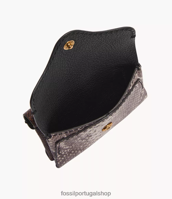 Fossil mulheres caso de cartão de herança estampa de cobra carteira 40NJ6Z770