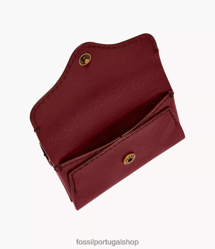 Fossil mulheres caso de cartão de herança vermelho carteira 40NJ6Z875