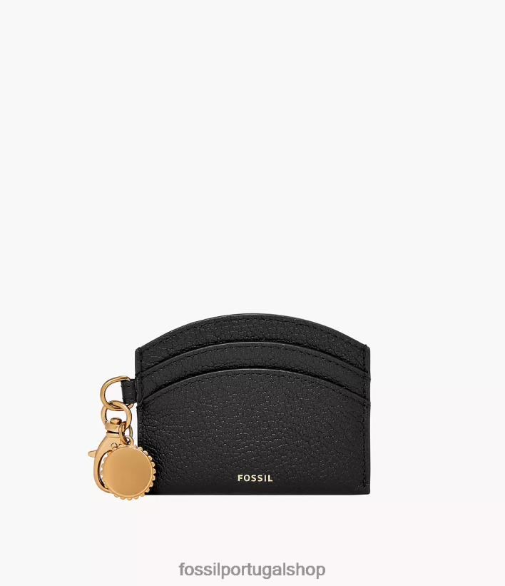 Fossil mulheres porta cartão polly preto carteira 40NJ6Z753