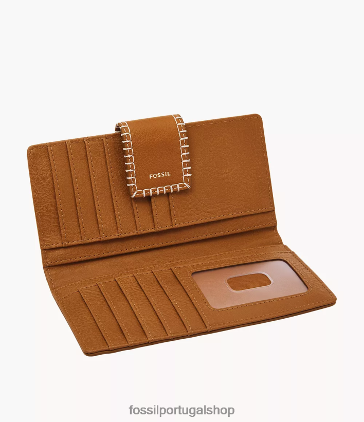 Fossil mulheres clutch logan selim carteira 40NJ6Z814