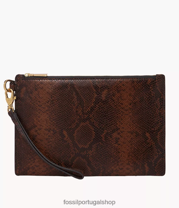 Fossil mulheres pulseira de presente estampa de cobra carteira 40NJ6Z799