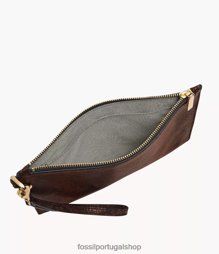 Fossil mulheres pulseira de presente estampa de cobra carteira 40NJ6Z799