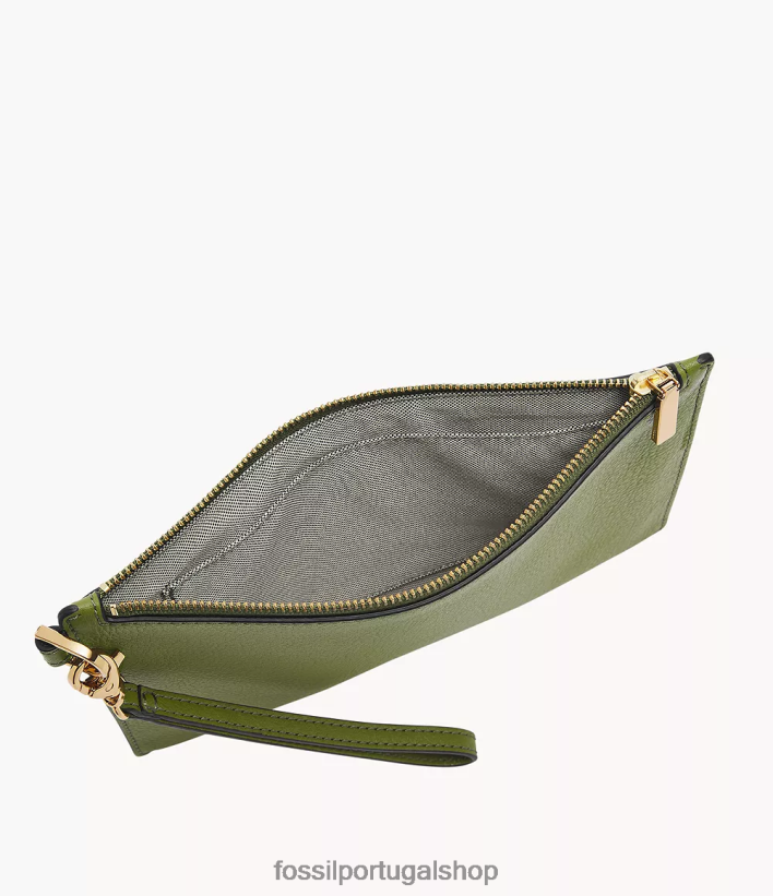 Fossil mulheres pulseira de presente verde carteira 40NJ6Z793