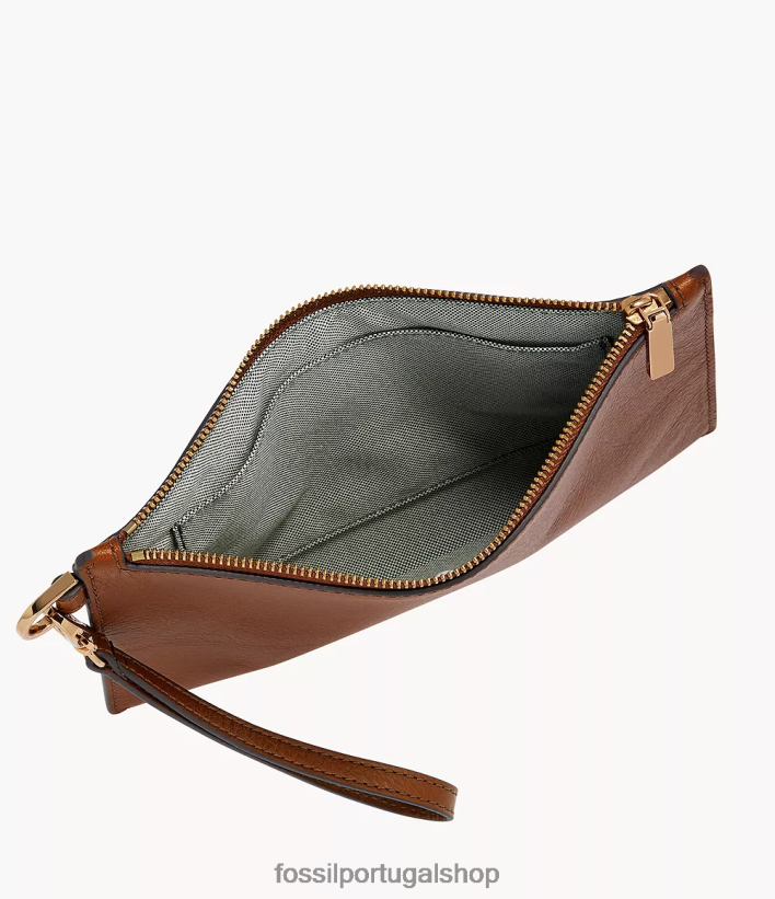 Fossil mulheres pulseira marrom carteira 40NJ6Z789