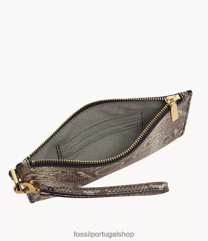 Fossil mulheres pulseira pequena estampa de cobra carteira 40NJ6Z752