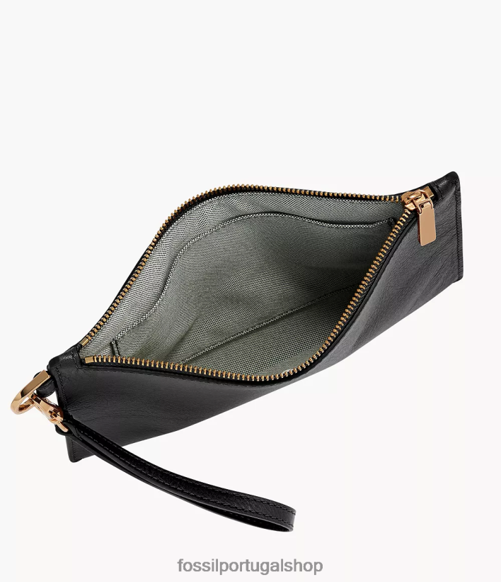 Fossil mulheres pulseira preto carteira 40NJ6Z790