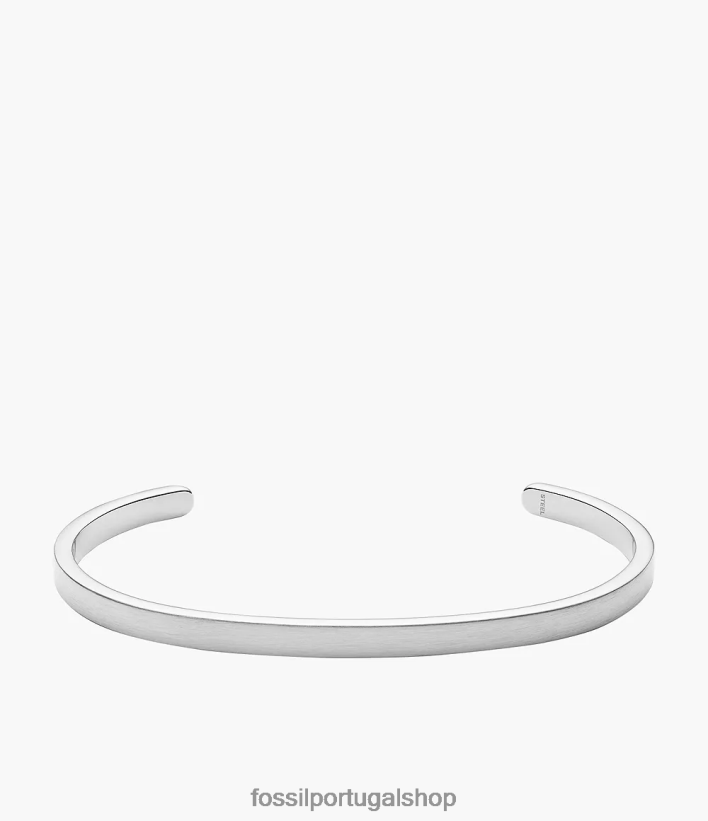 Fossil homens pulseira americana moderna em aço inoxidável tom prata joia 40NJ6Z1853