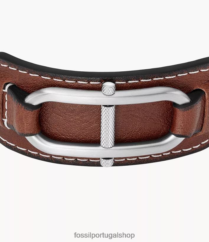 Fossil homens pulseira de couro d-link Heritage Castanho médio joia 40NJ6Z1895