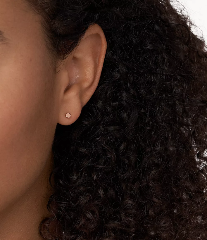 Fossil mulheres Sadie brinco redondo de aço inoxidável tom de ouro rosa joia 40NJ6Z1054