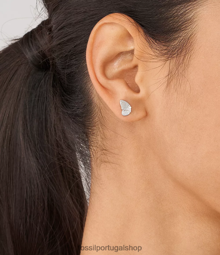 Fossil mulheres brincos de borboletas esterlinas prata joia 40NJ6Z1034