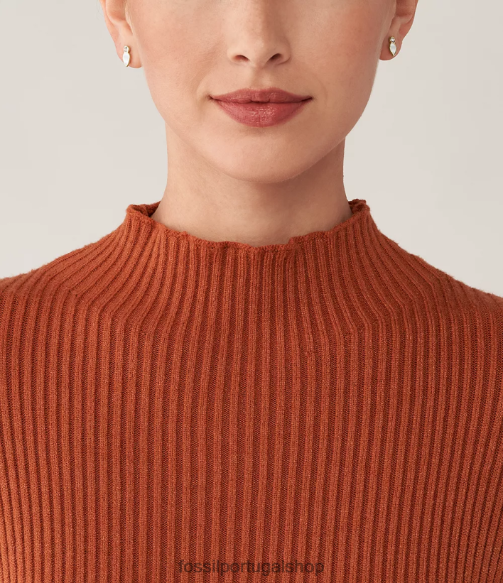 Fossil mulheres brincos de lágrima madrepérola branca joia 40NJ6Z1084